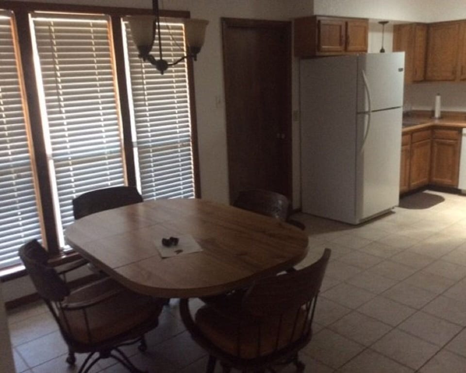 Nice dining area with great natural light