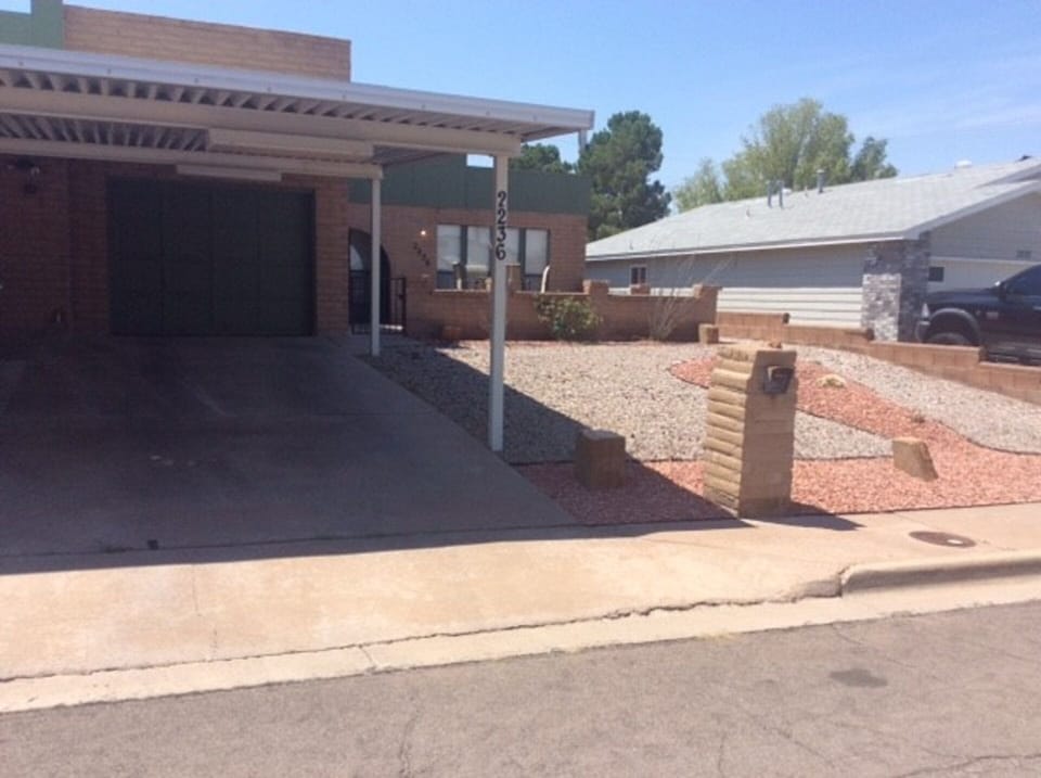 One car attached garage