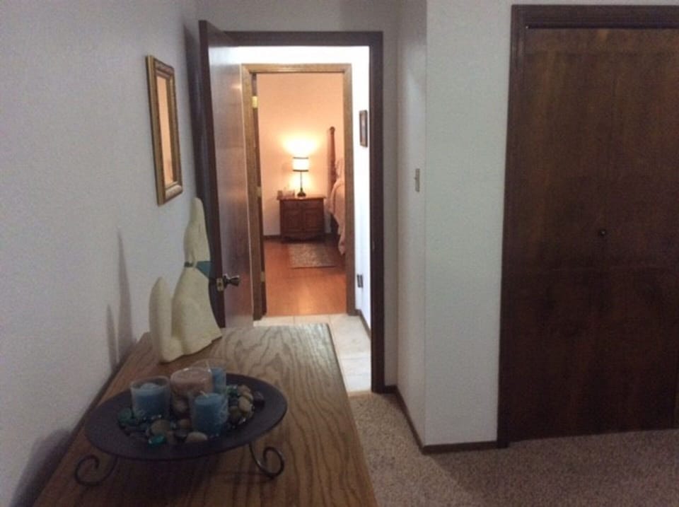 Hallway from guest room to master room