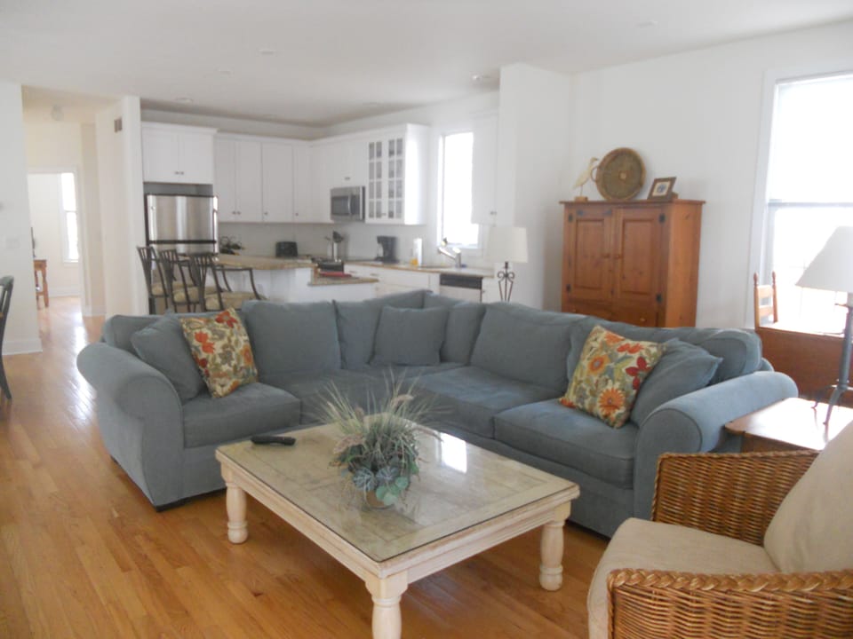 Spacious and open living area.