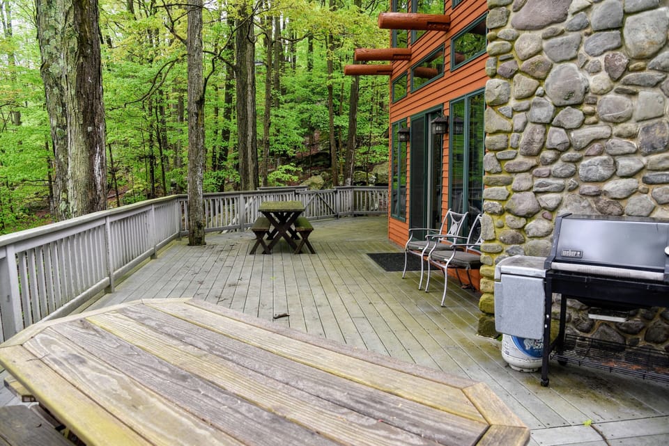 Deck overlooking the lake