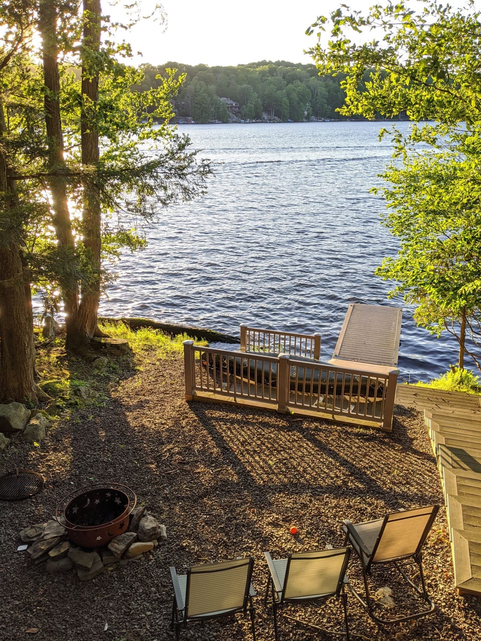 View from the deck - private dock