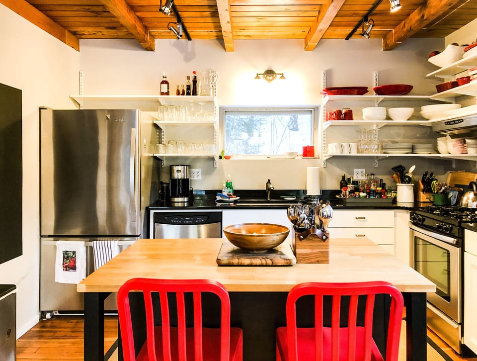 Enjoy cooking (and eating) in the spacious kitchen, and yes there’s a dishwasher