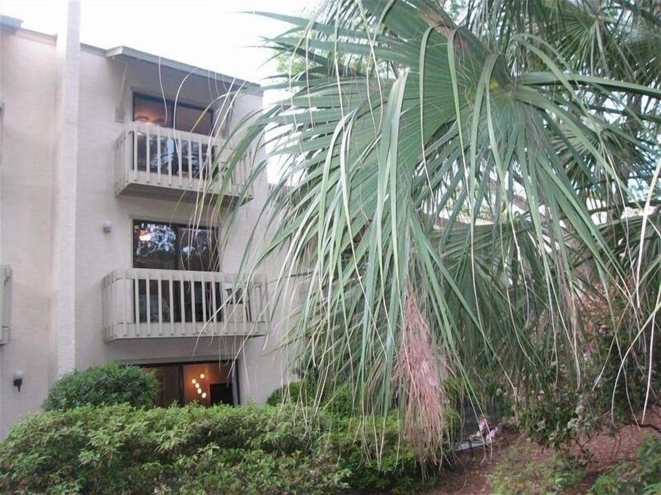 Back view of villa