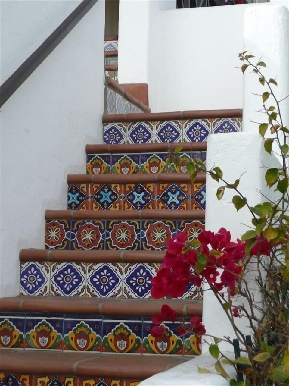 Spanish Steps leading up to the deck and The Casita.