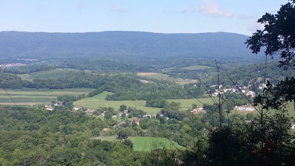 view from overlook.   