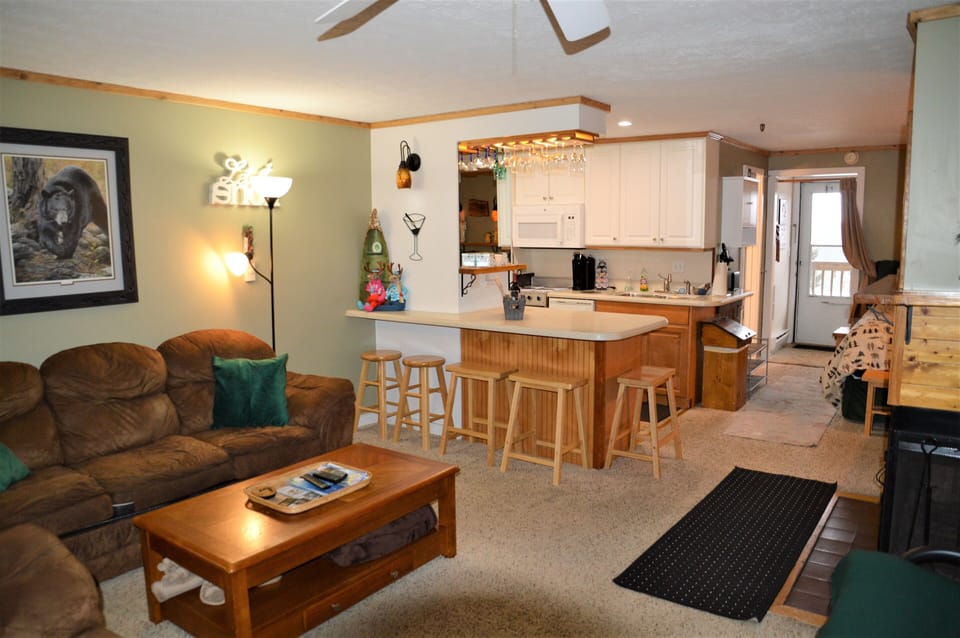 Living area view from balcony door