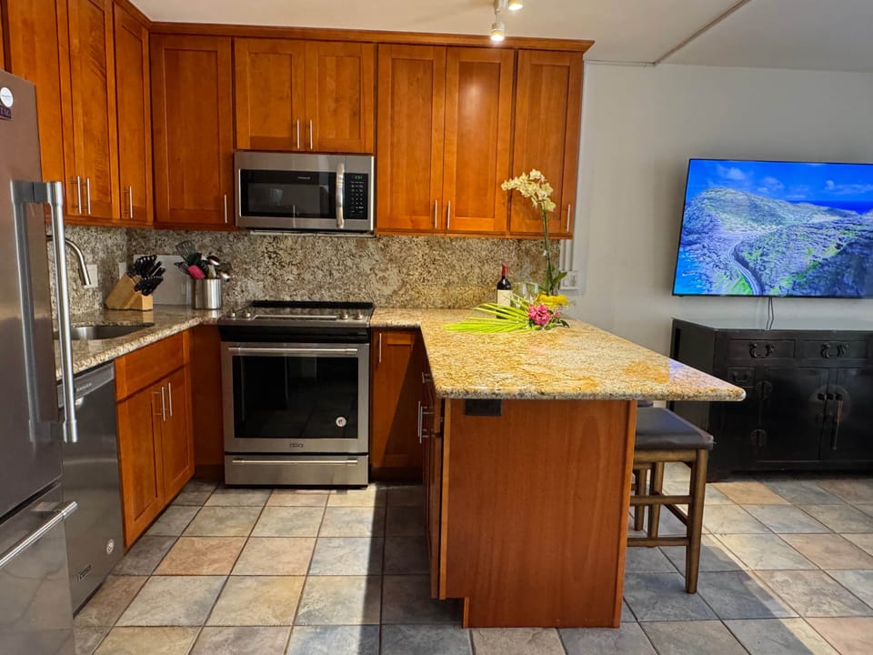 Kitchen and TV 1