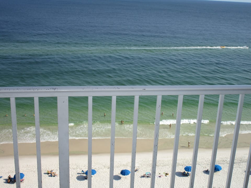 Beach view from the balcony