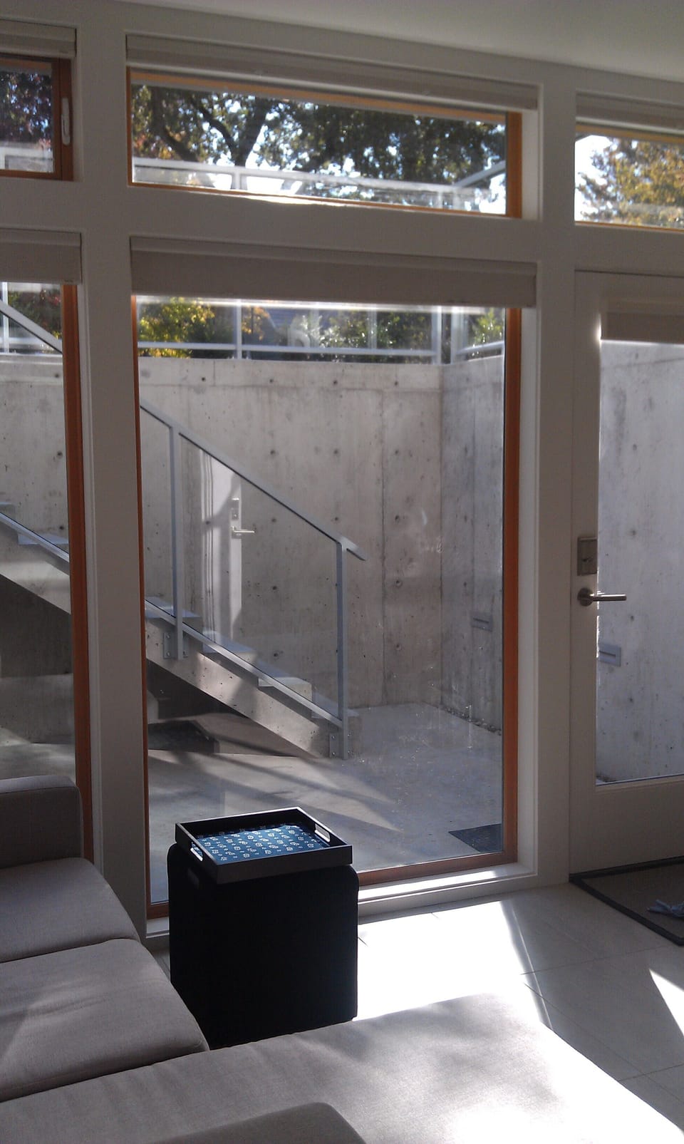 Entry view from inside