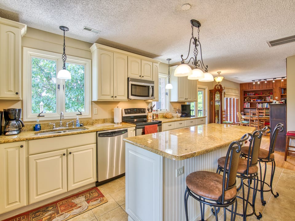 Kitchen with island.