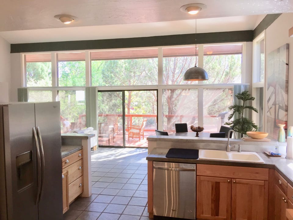 view from kitchen