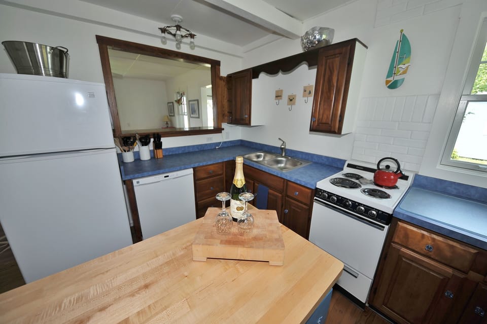 Kitchen with dishwasher.