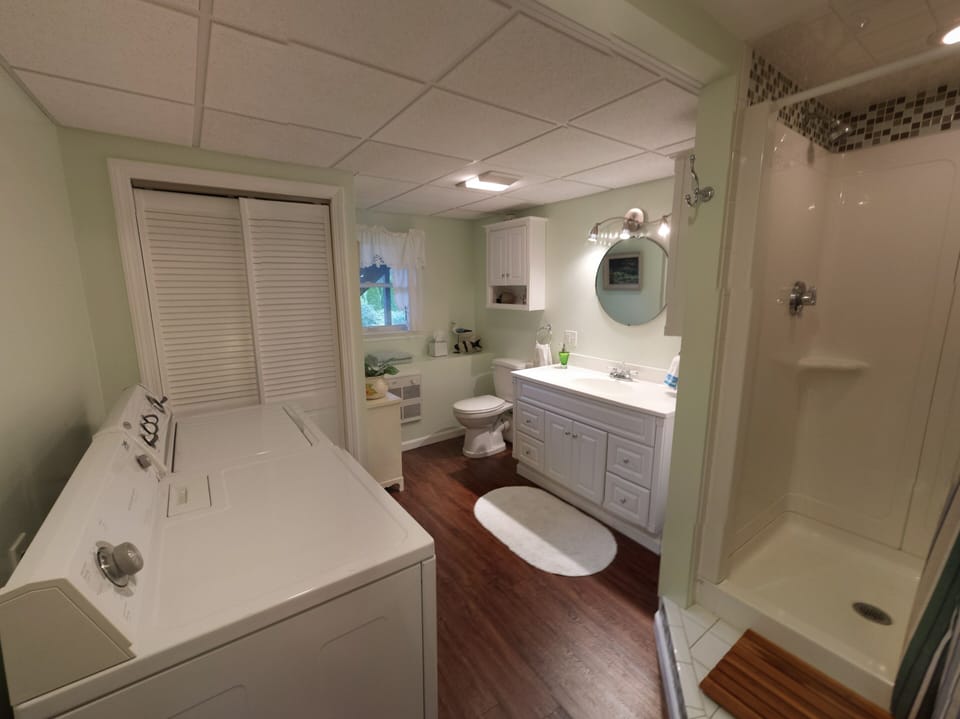 Downstairs Bathroom & Laundry Room
