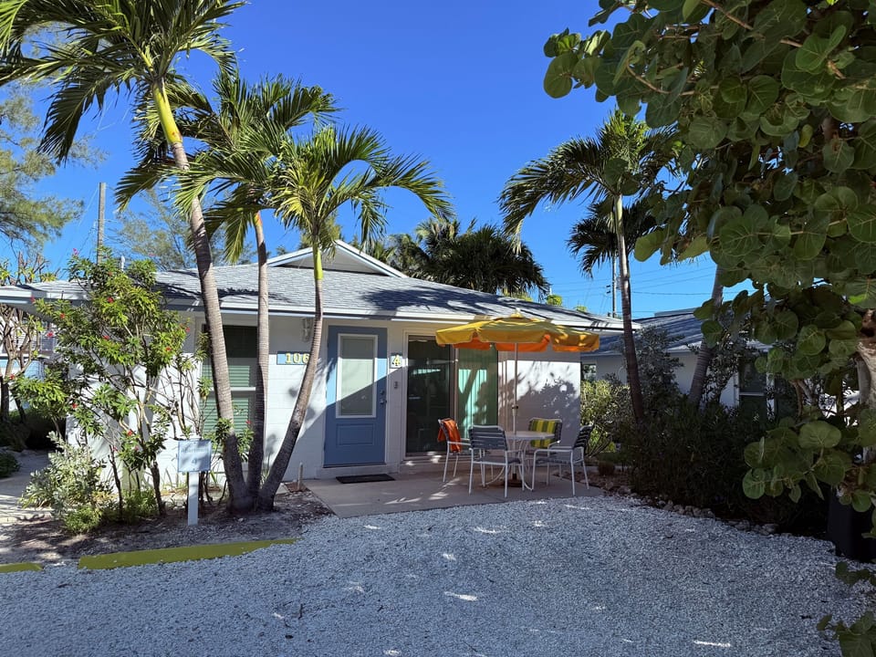 Patio, Front Door and Parking