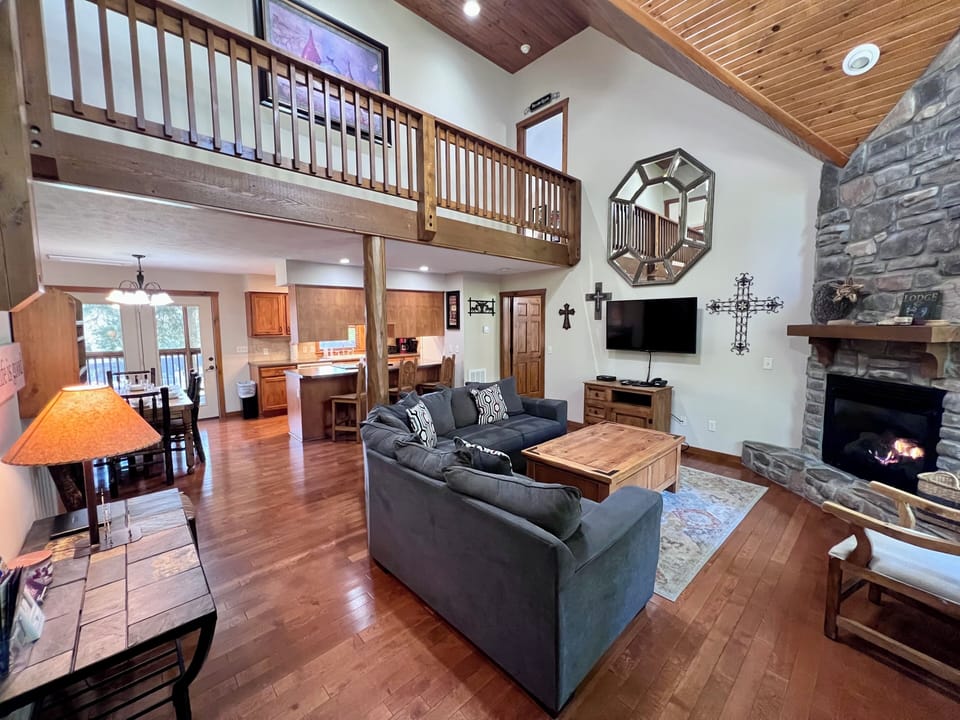 Great Room open to living room/dining and kitchen