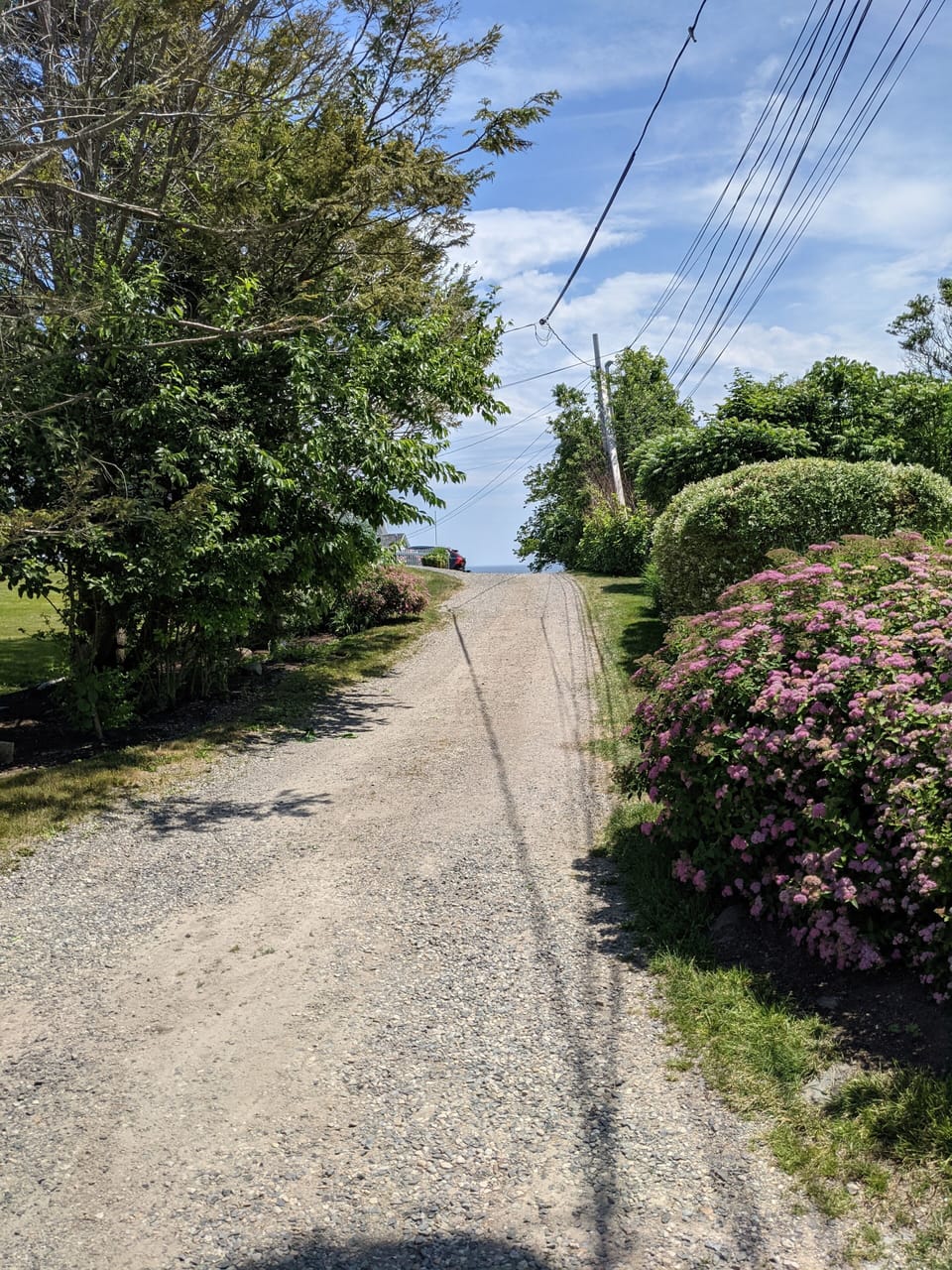 Across the road is a short walk to rocky beach!