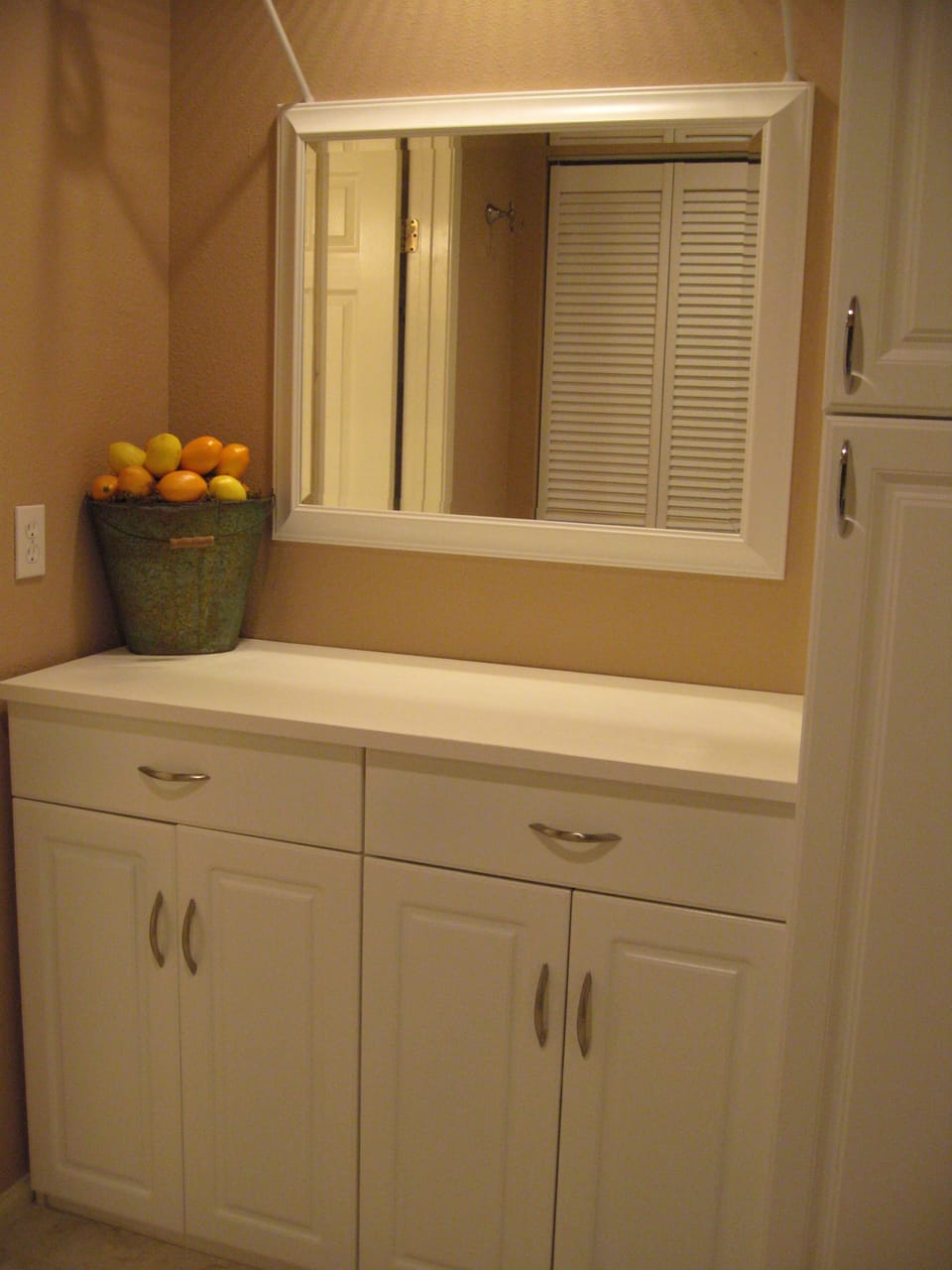 dressing room off the bathroom