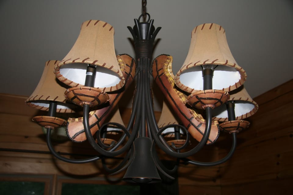 Lodge lighting throughout