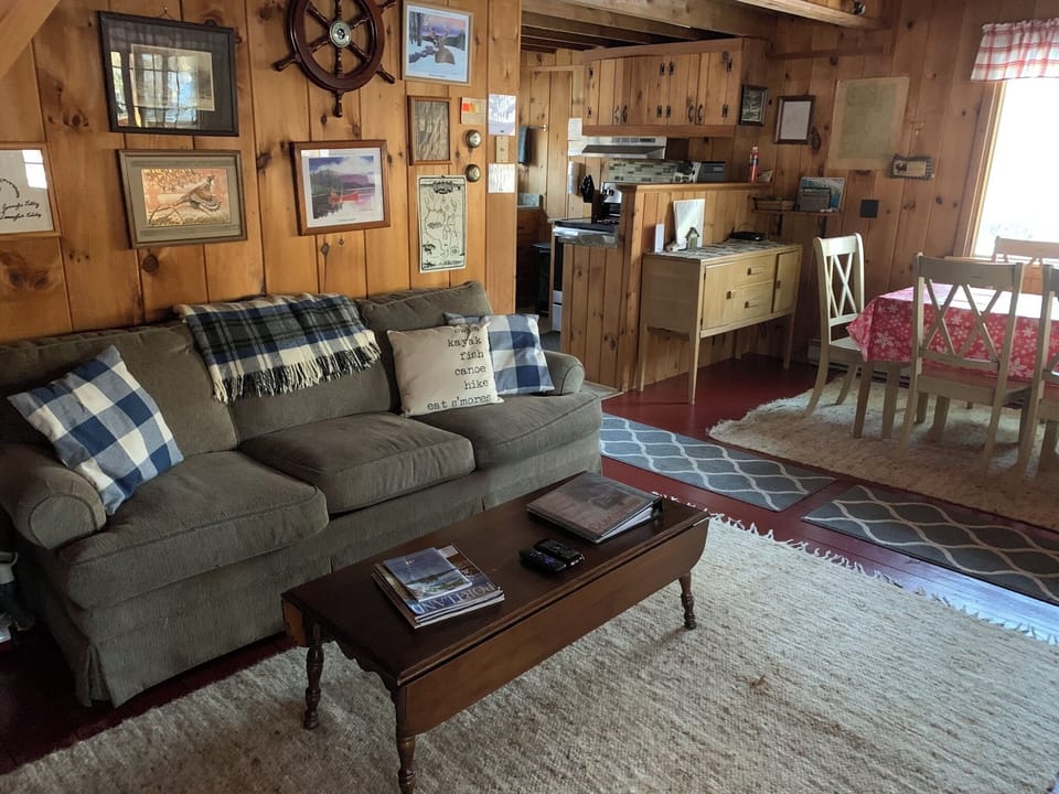 Ceiling fan will keep you cool while you snooze on the couch!
