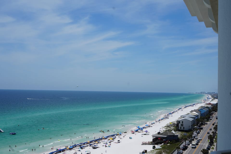 Balcony looking west
