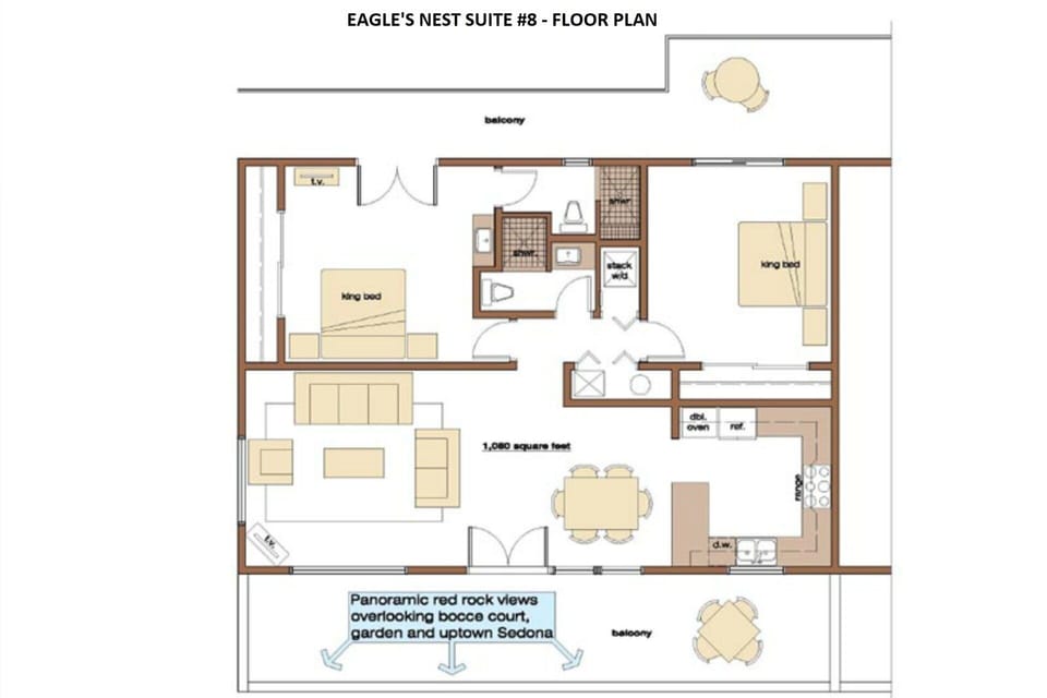 Eagle's Nest Suite #8 floorplan.