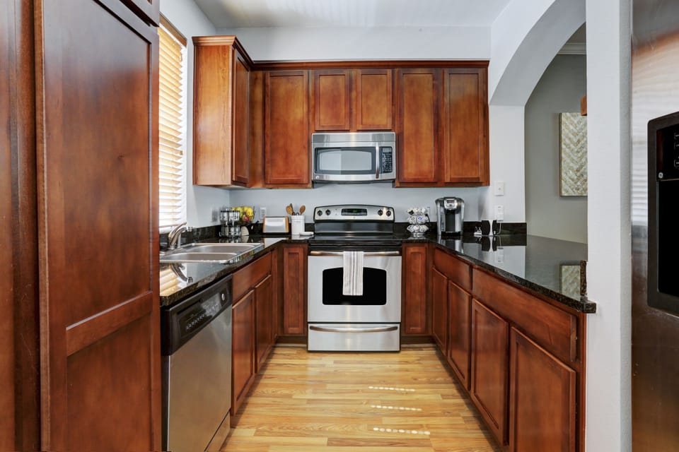 Gourmet kitchen with everything you need to make yourself at home.