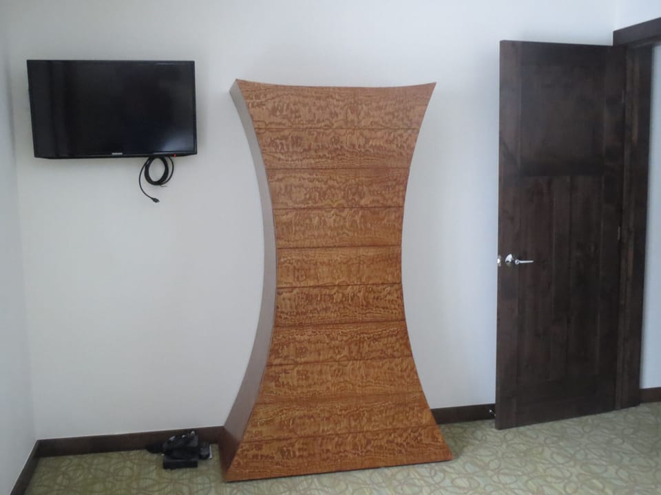 Funky Master Bedroom bureau and cable television