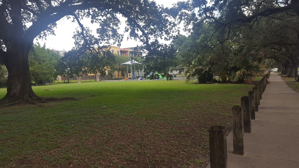 playground and park in the next block, on the Ave.