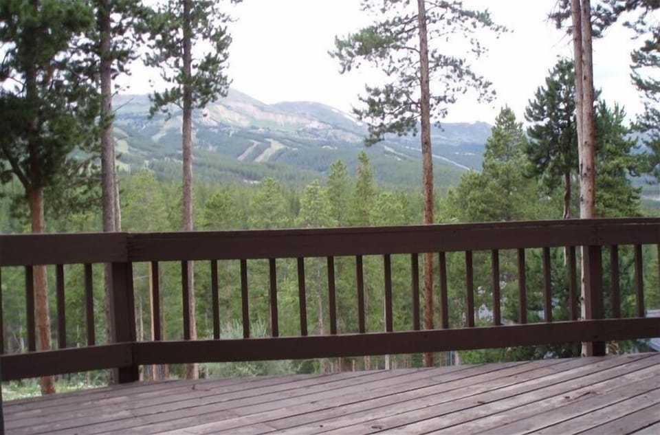 View of Peak 9 ski runs from Kitchen Balcony