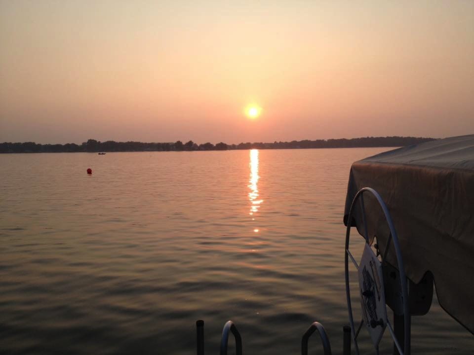 Sunrise over the lake