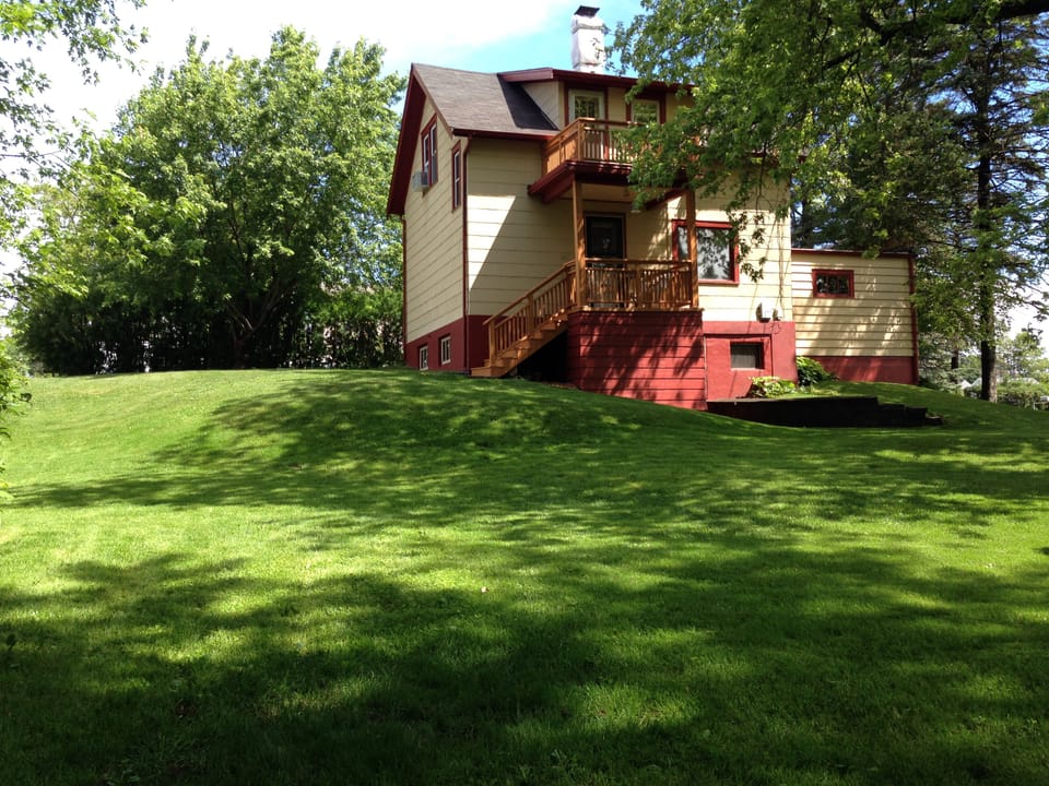 Great back yard.