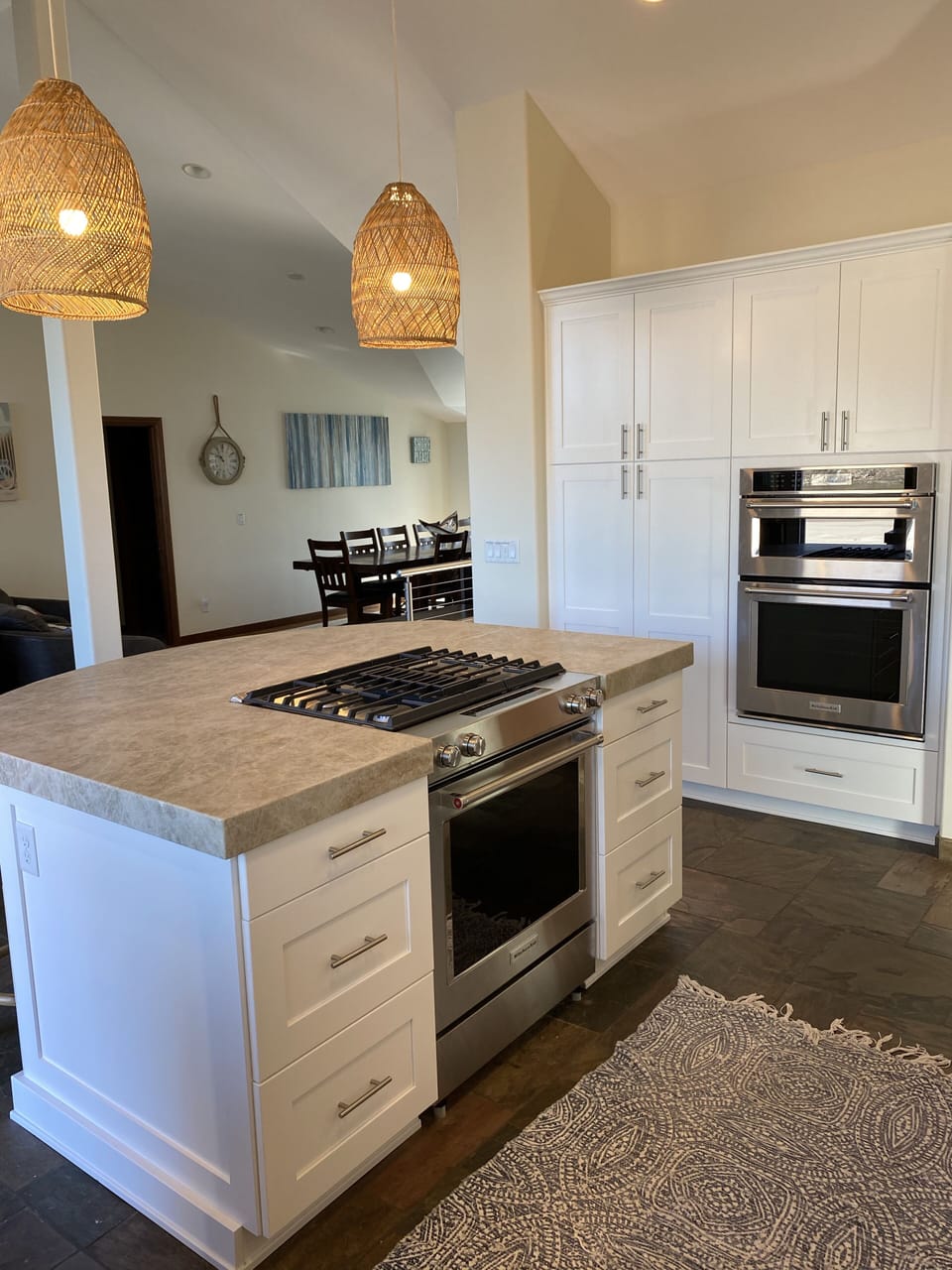 Double oven, double dishwasher, two full sized fridge/freezers and a wine fridge