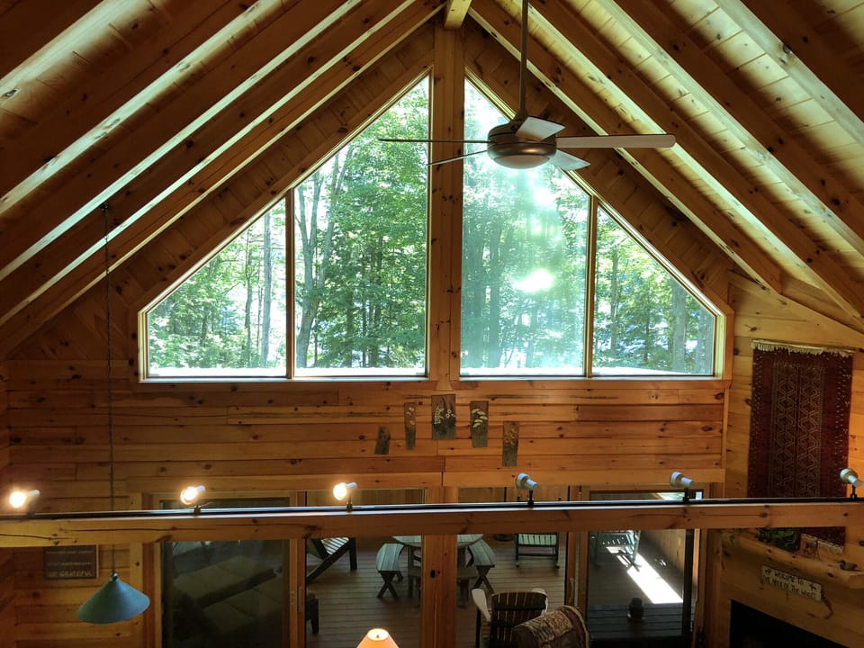 Loft landing view toward lake