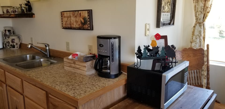 All you need for cooking meals you will find in  kitchen.