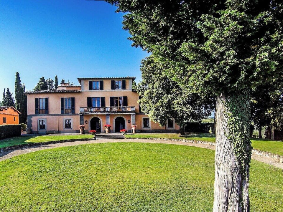View of villa facade