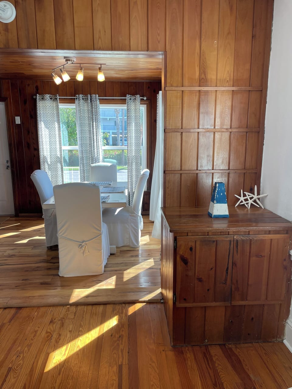View of dining area as seen from the living room