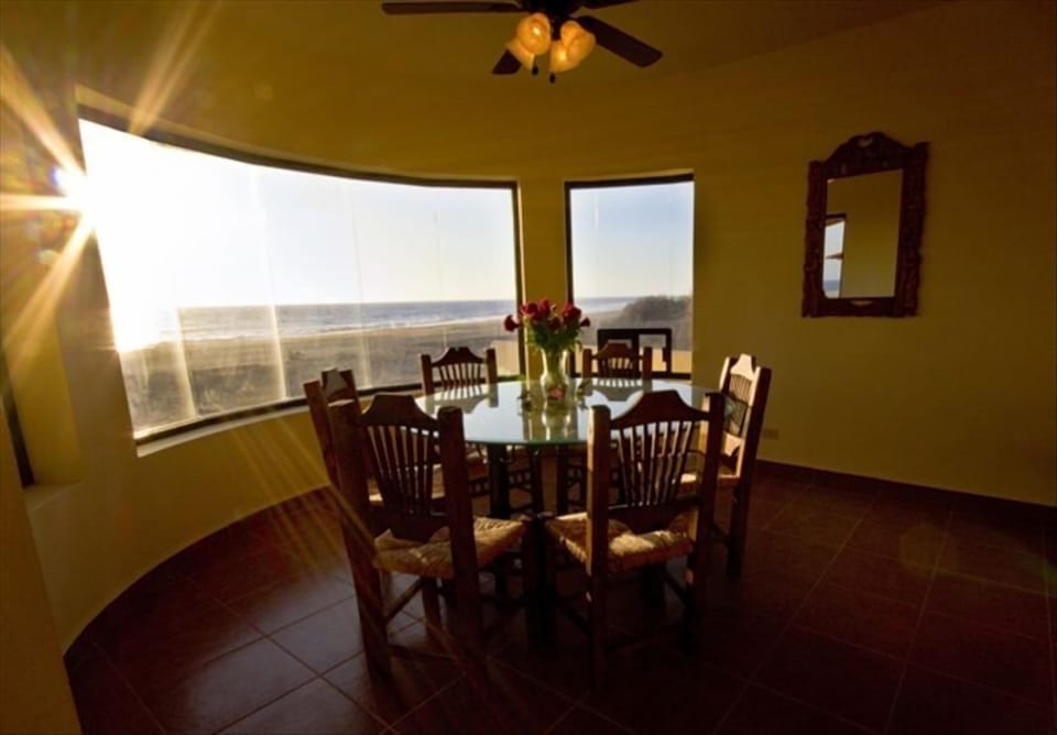 Ground floor suite dining area.