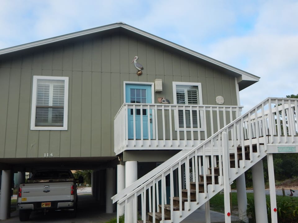 Front door of the pelican's nest
