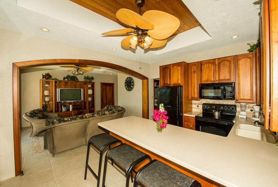 Poolside Kitchen With Adjoining Entertainment area.