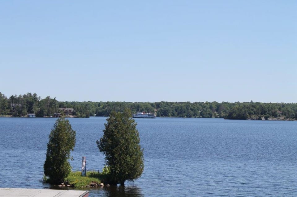 Beautiful views of Lake Muskoka and the historic Segwun Steamship