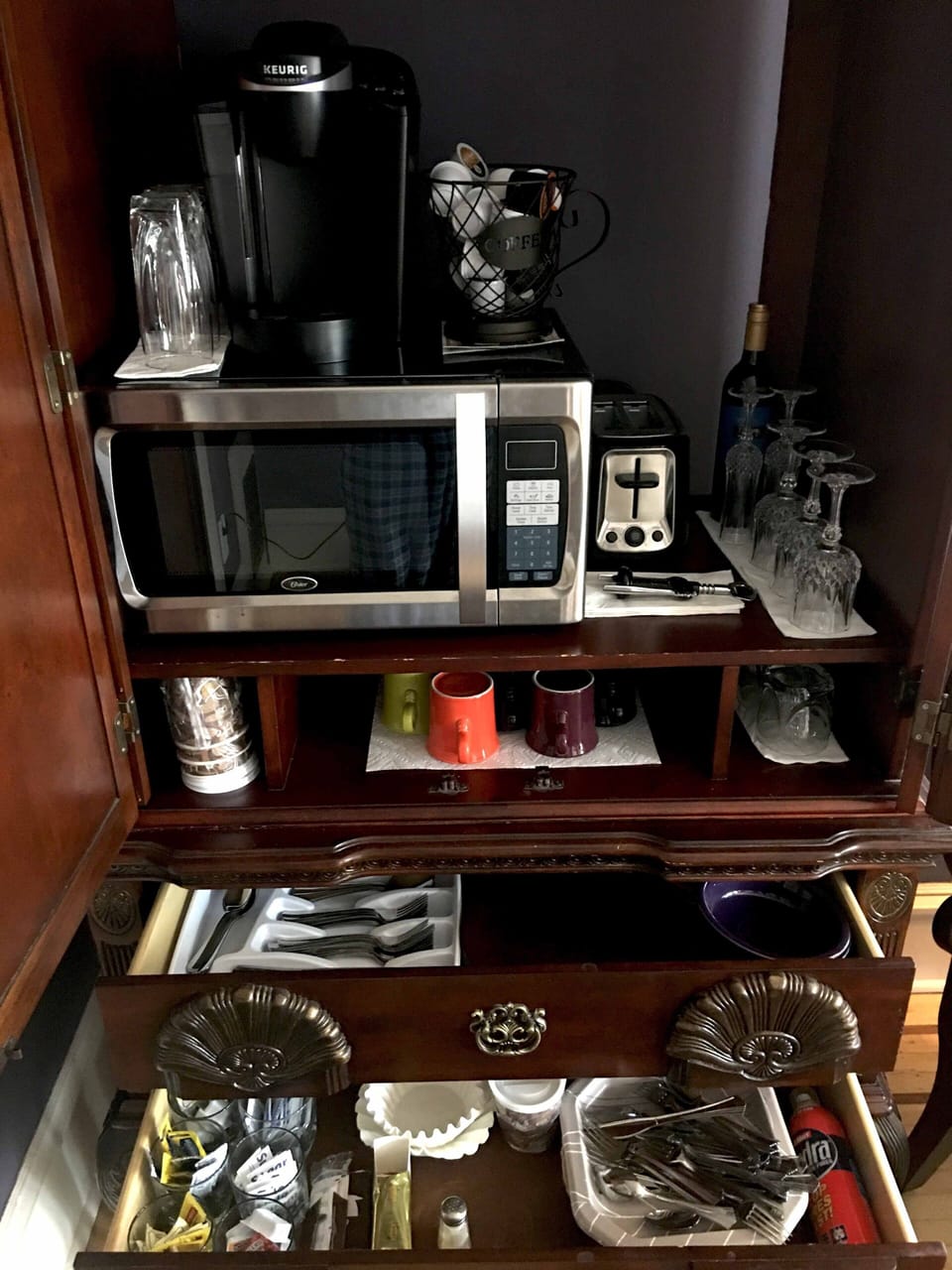 Setting Room w/ "decked out" Armoire