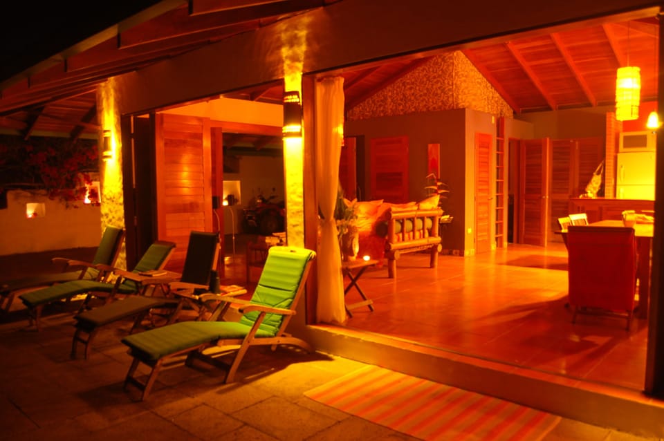 Main quarters at night