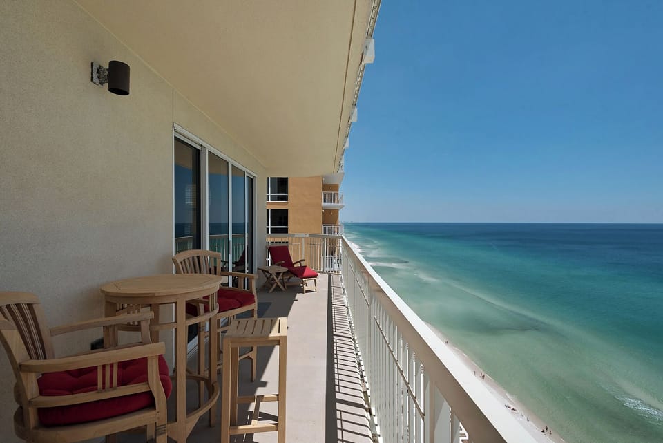 beautiful view from the balcony