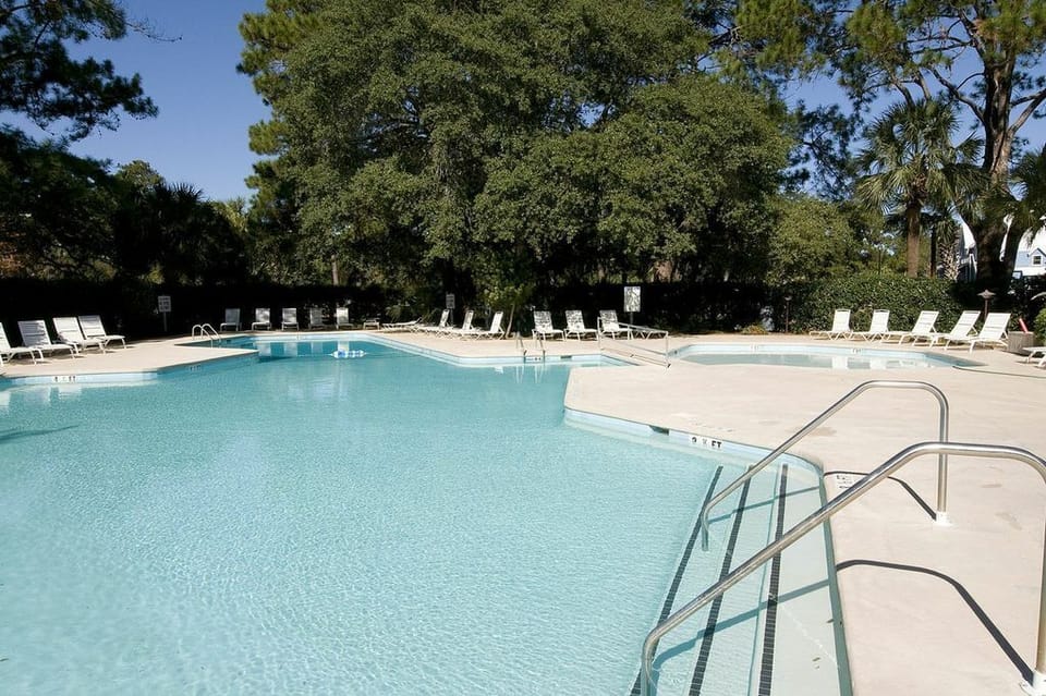 The pool at South Beach has plenty of space to relax by the water.