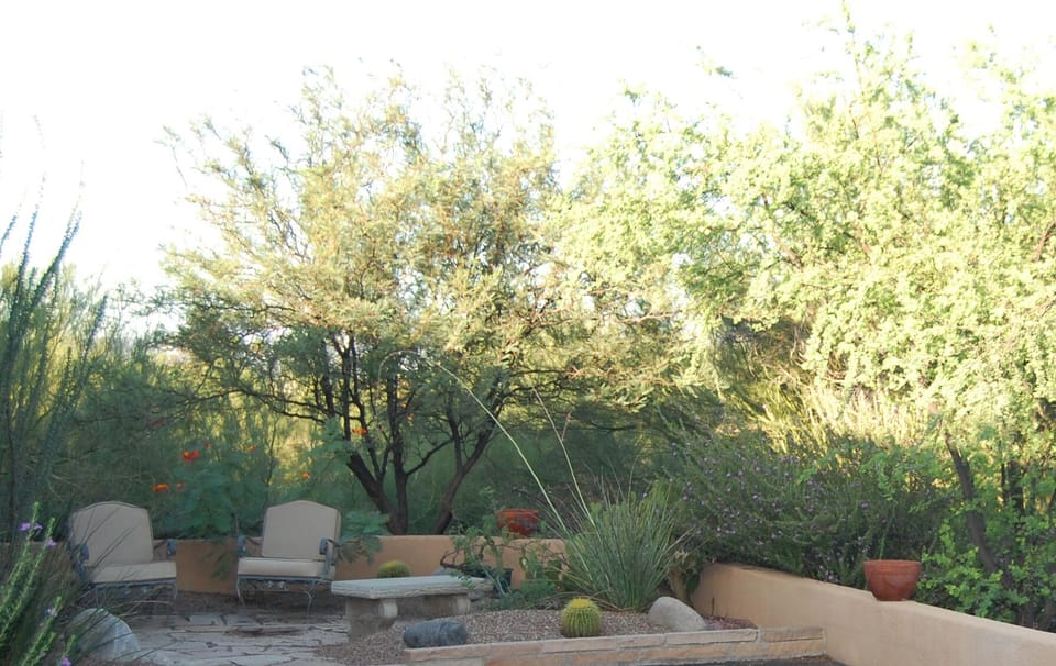 Private outdoor sitting area