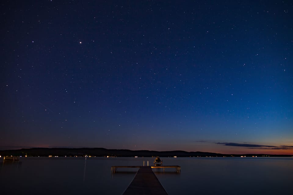 Great star gazing from the dock!