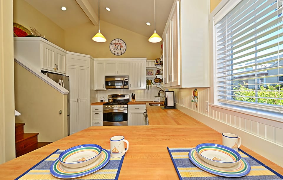 This view shows staircase to upstairs master bedroom.