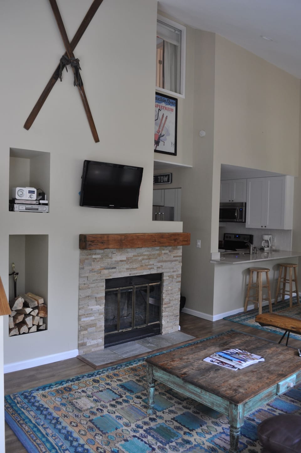 newly renovated living room