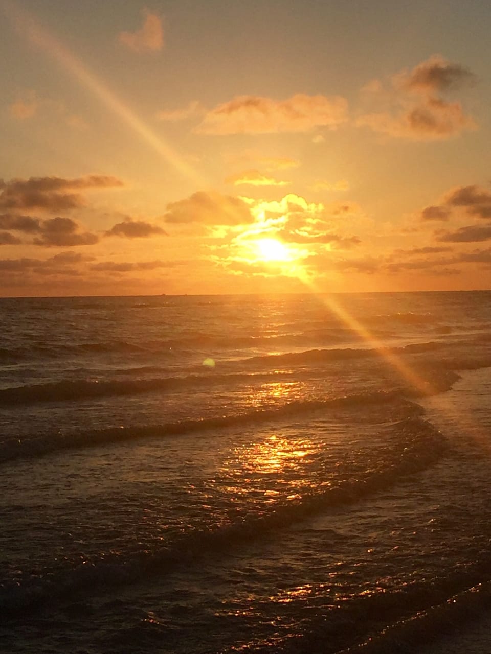 Beautiful sunsets on the beach